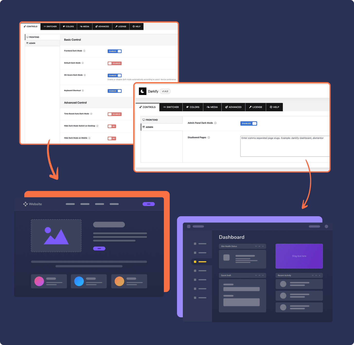 Smart and seamless dark mode activation for WordPress sites - Darkify Plugin