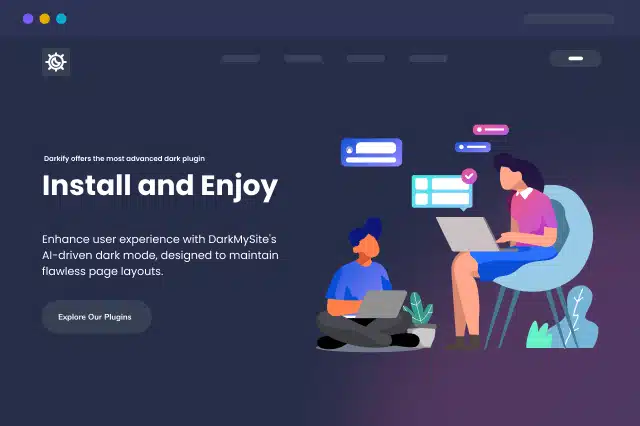 Add beautiful, lightning-fast dark mode to any WordPress site with Darkify WordPress dark mode plugin