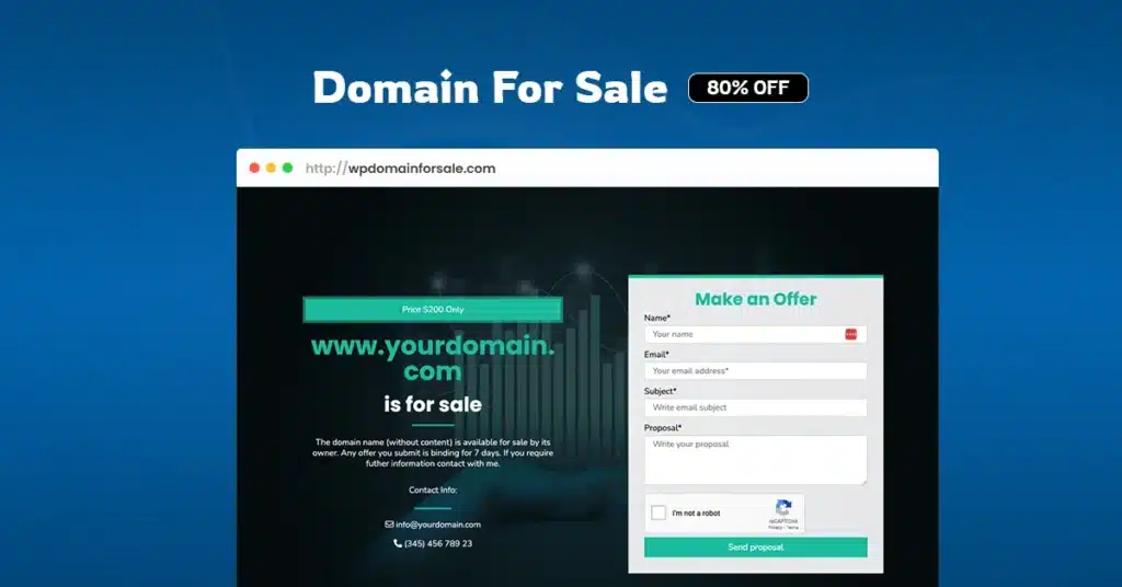 Domain For Sale Black Friday Deal