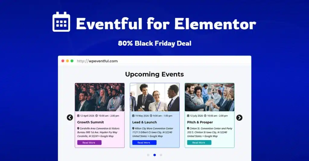Eventful For Elementor