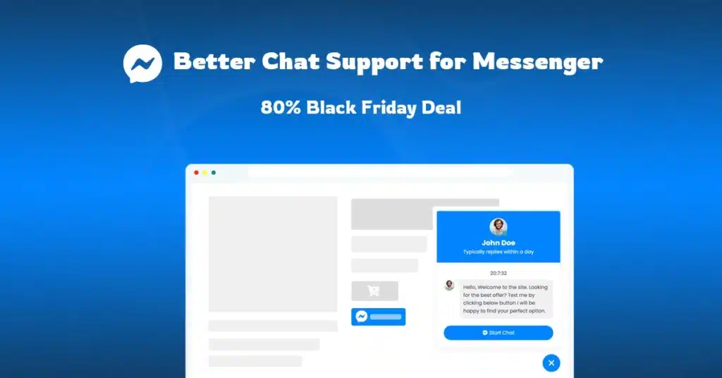 Messenger Chat Support black friday deal