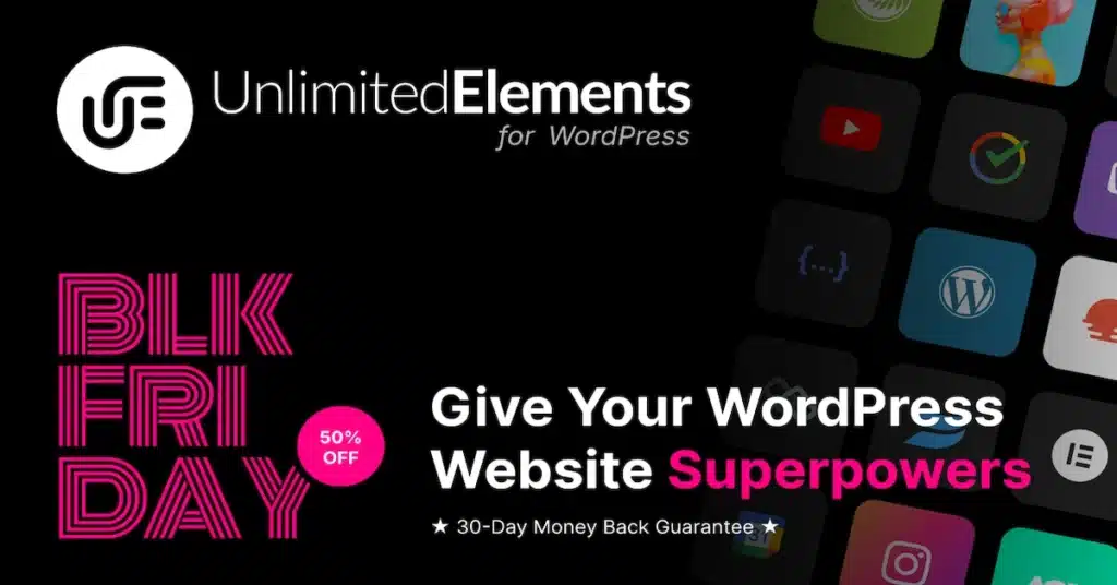 Unlimited elements for wordpress