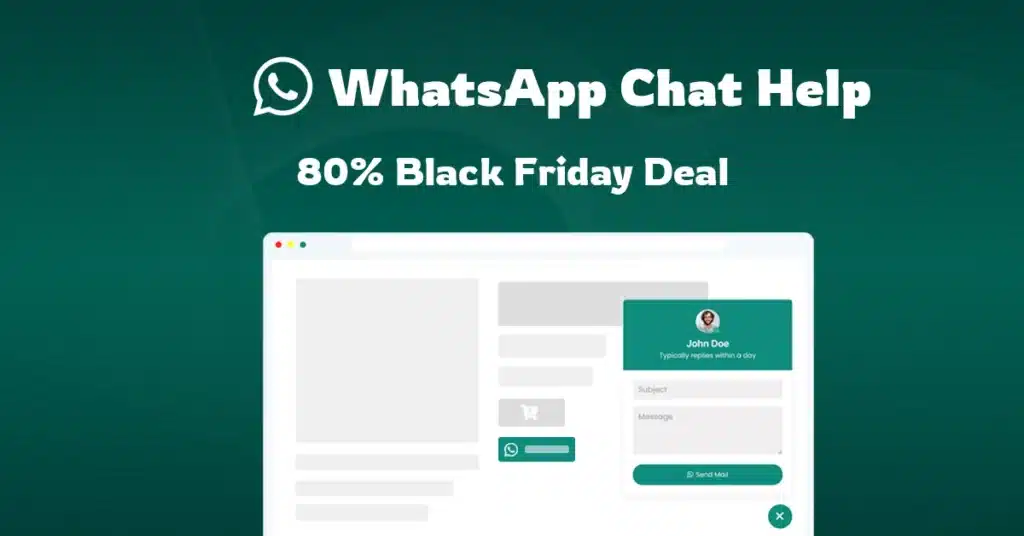 WhatsApp Chat Help Black Friday Deal