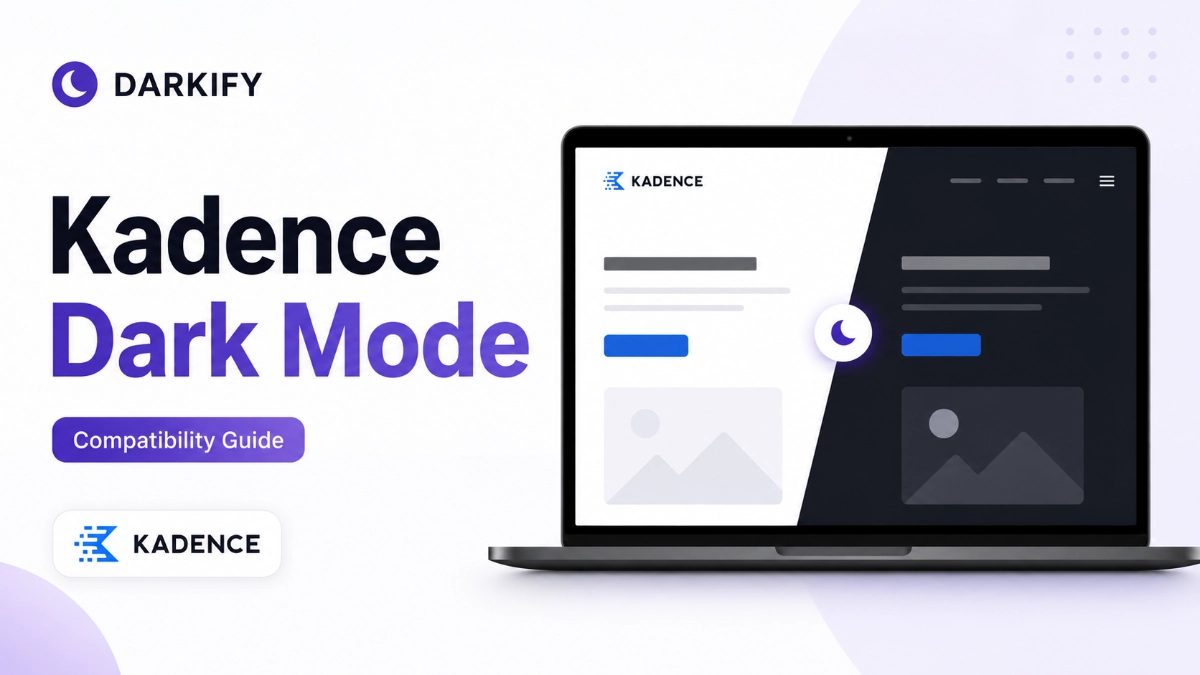 kadence theme dark mode