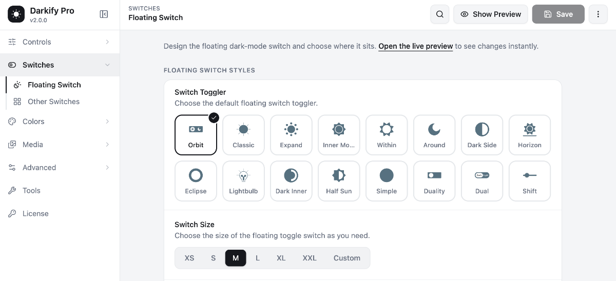 Darkify Switch Toggle