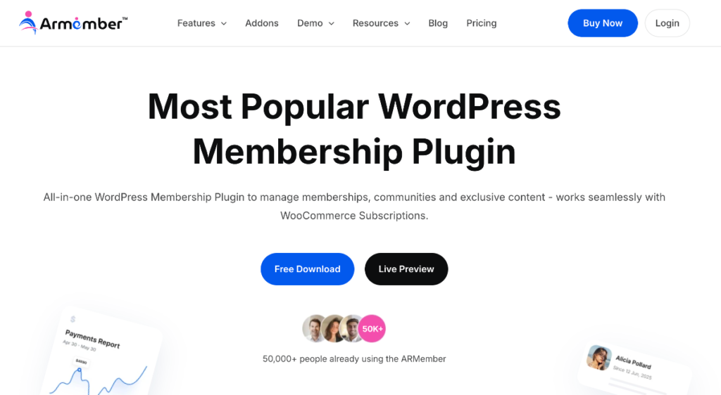 ArMember - Most Popular WordPress Membership Plugin