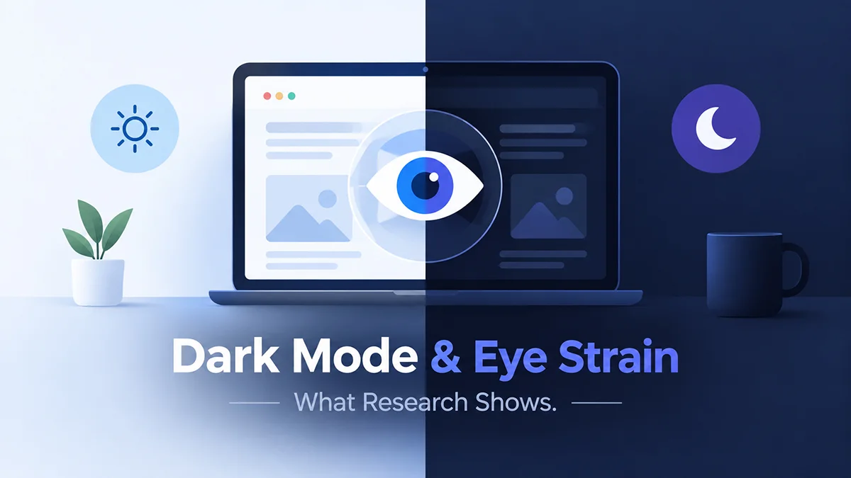 Dark Mode and Eye Strain: What the Research Actually Shows