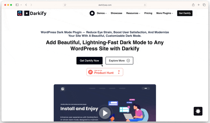 Does dark mode slow down WordPress — frontend toggle switching the site instantly