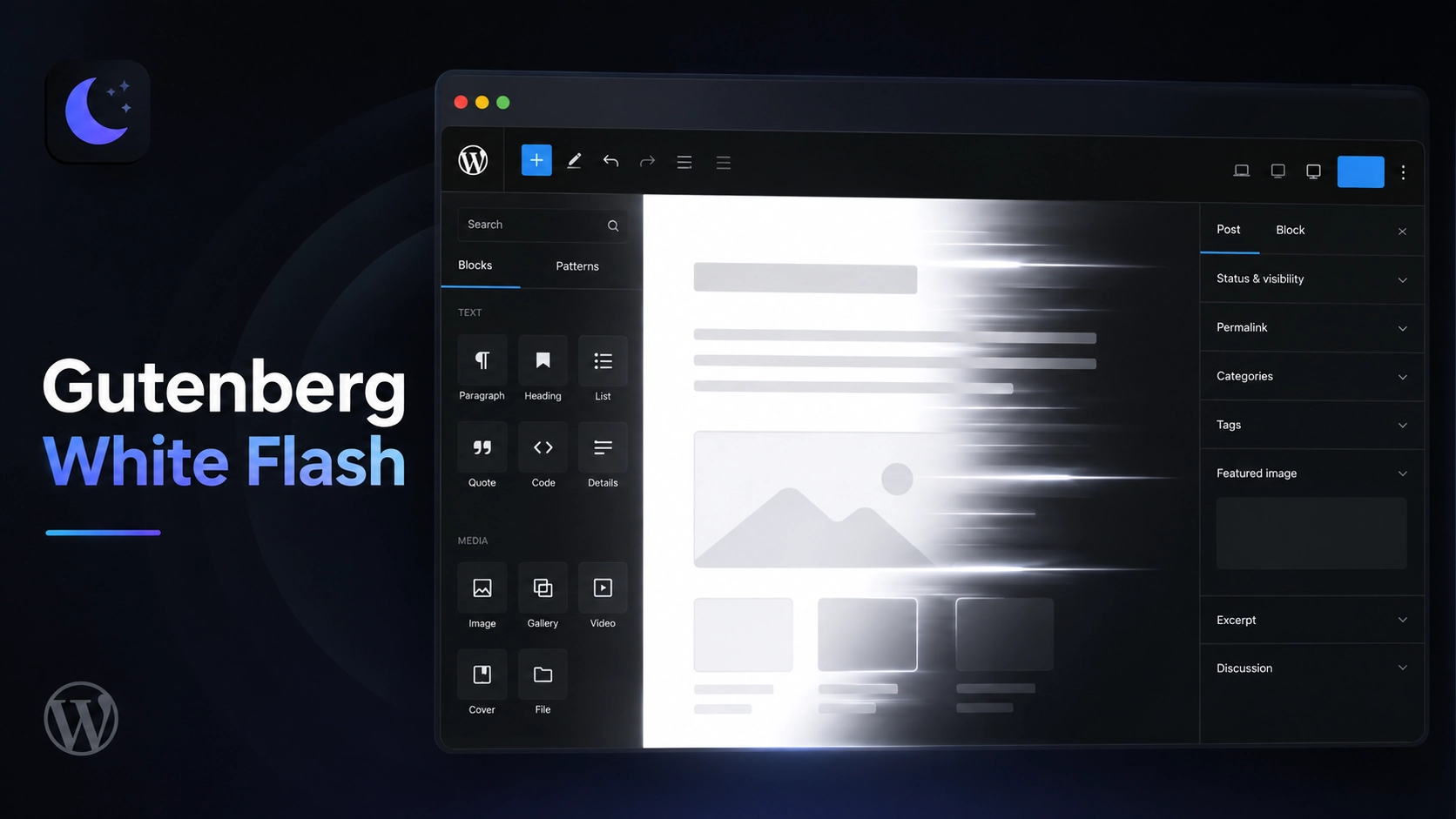 Fixing the Gutenberg Editor White Flash in Dark Mode (Explained)