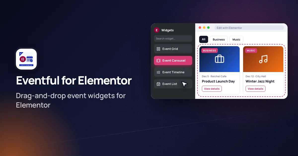Eventful for Elementor holiday deal